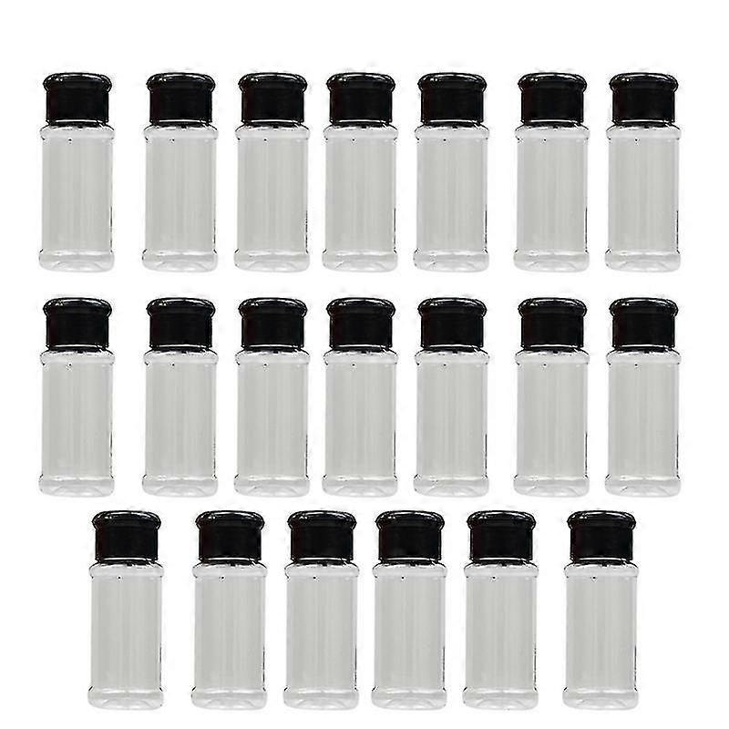 20pcs Plastic Spice Jars, 3.3 Fluid Ounces/100ml Spice Containers