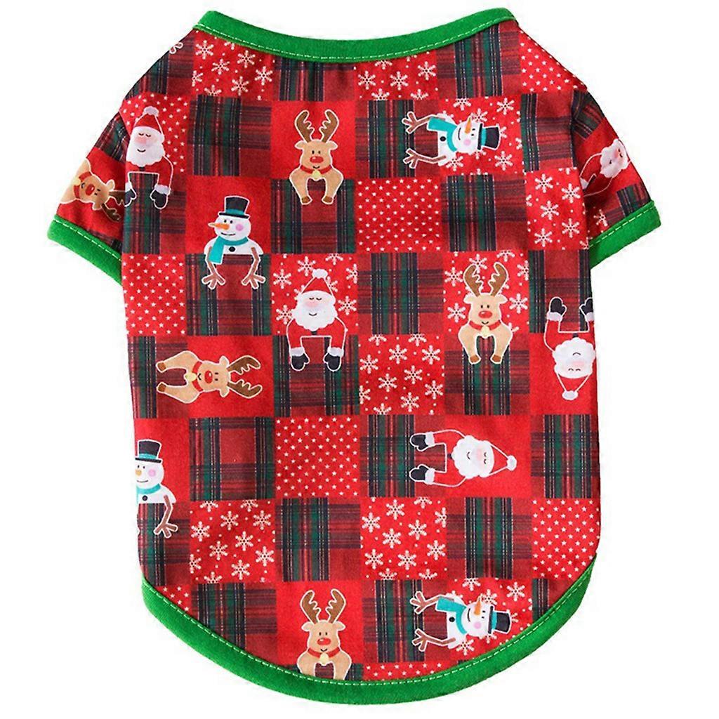Tricou imprimat pentru animale de companie respirabil îmbrăcăminte pentru animale de companie de Crăciun Ziua Îndrăgostiților