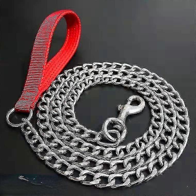 Anti-morsure Chien Traction Fer Chaîne Chien Laisse Plus Mousse Anti-tranchage Petites, Moyennes Et Grandes Chiens Chaîne Métal Chien Chaîne Vtl Ro...