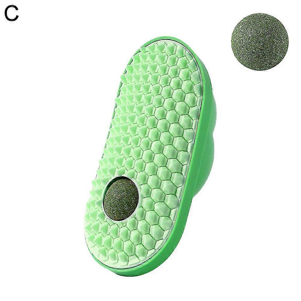 Cat Wall Scratcher with Catnip Funny Magic Cat Self Groomer Brush Cat Toys