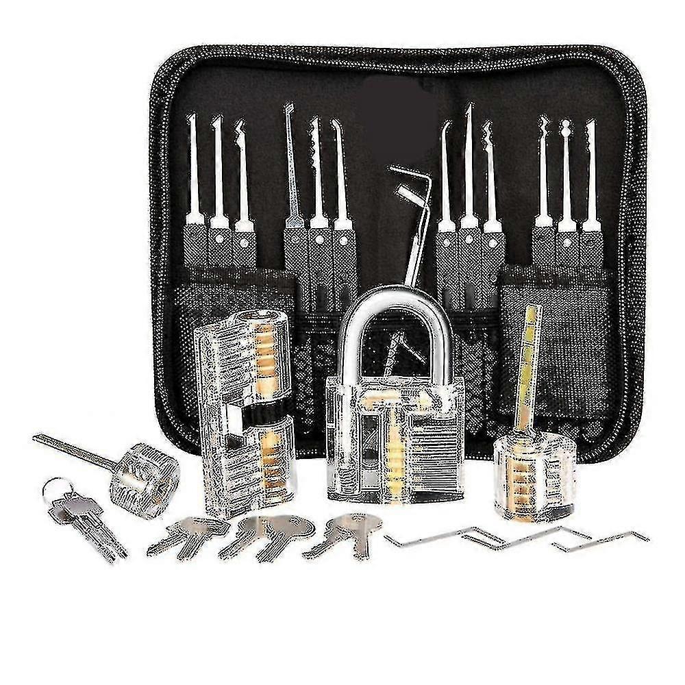 Lock Picking Kit, 25-piece Lock Picking Kit, Practice Tools With 3 Clear Locks1