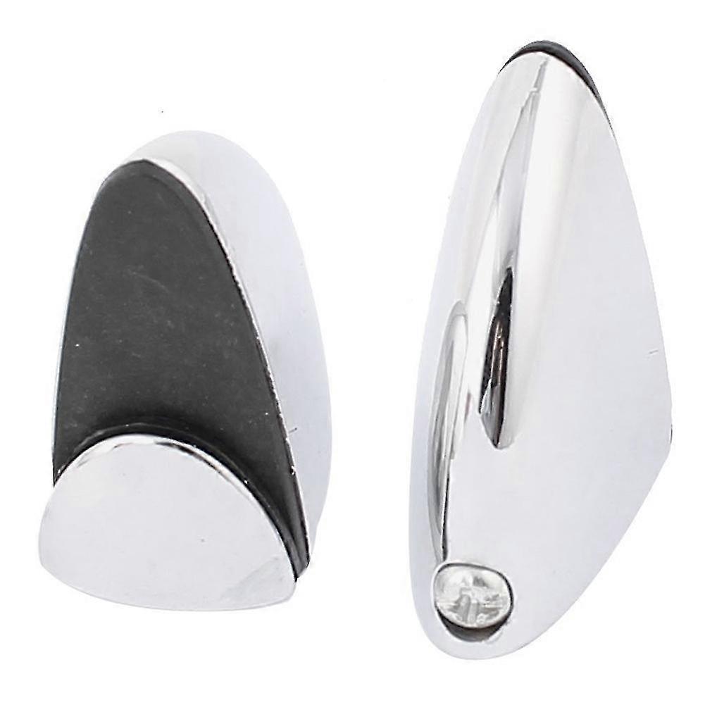 2 Pcs F Type Glass Shelf Bracket Clip Mounting Clip