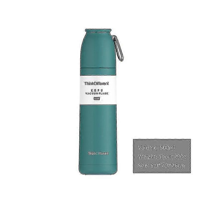 Sport Vacuum Flask Tumbler 500ml Insulated Travel Flask(green)