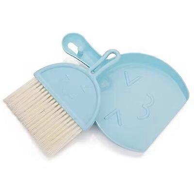 1 pcs Mini Dustpan and Dustpan Set, Portable Small Broom and Dustpan for Dining Table, Crumb Brush Cleaning Tools with Soft Bristle and Dustpan for De