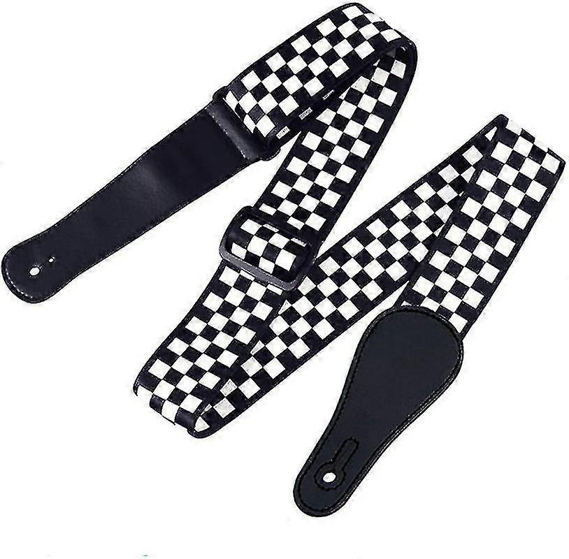Gitarrband, justerbar längd gitarrband för akustisk, elektrisk, basgitarr