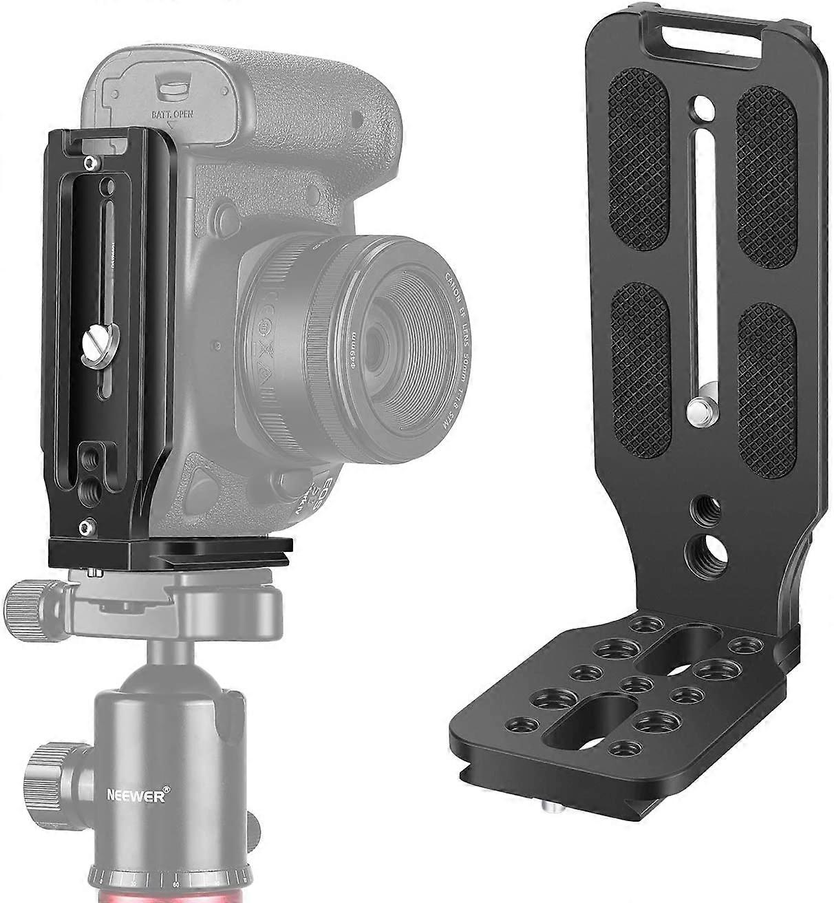 SLR camera L-shaped bracket vertical and horizontal switch tripod head quick release plate