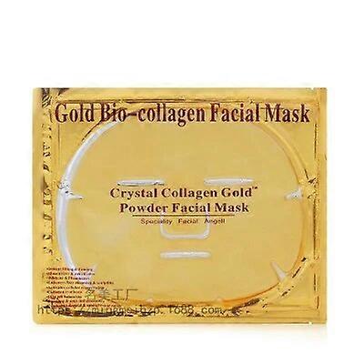10個/ロットスキンケアフェイシャルマスクゴールドコラーゲンブラックマスクゴールドクリスタルコラーゲンパウダー保湿ファーミングオイルコントロールフェイスマスク