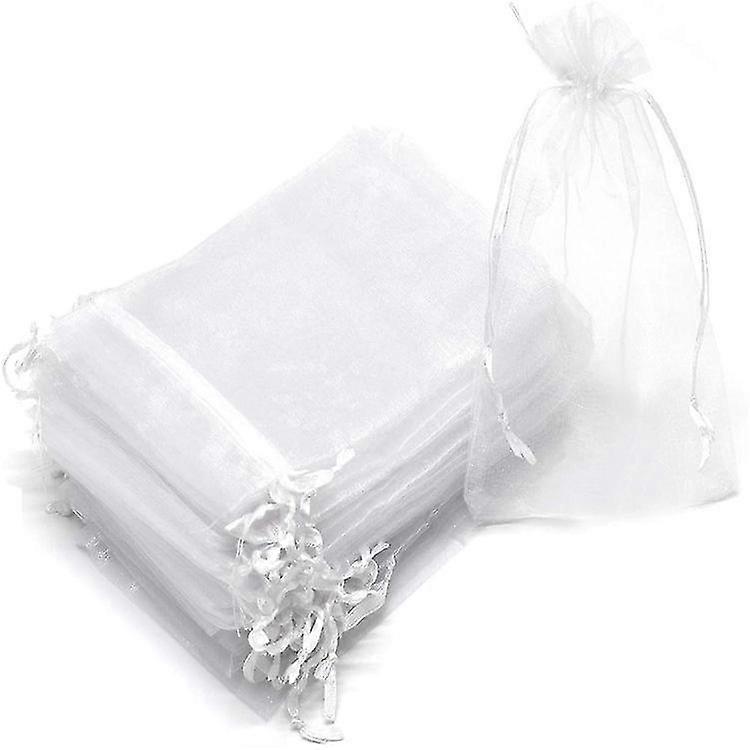 100pcs Bunch Protection Bag Grape Fruit Organza Bag With Drawstring Gives Total Protection