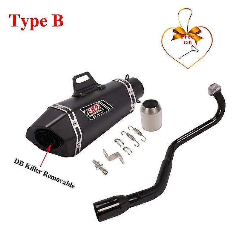 Système d'échappement complet en fibre de carbone avec DB Killer pour moto Honda GROM MSX125 MSX 125 MSX 125 2013-2021