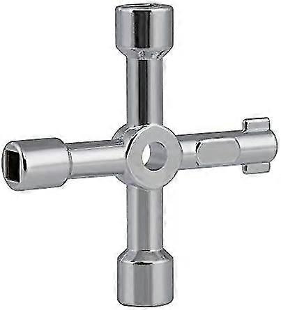 1 Pack Electric Cabinet Key Gas Meter Key Utility 4 Way Multipurpose Key