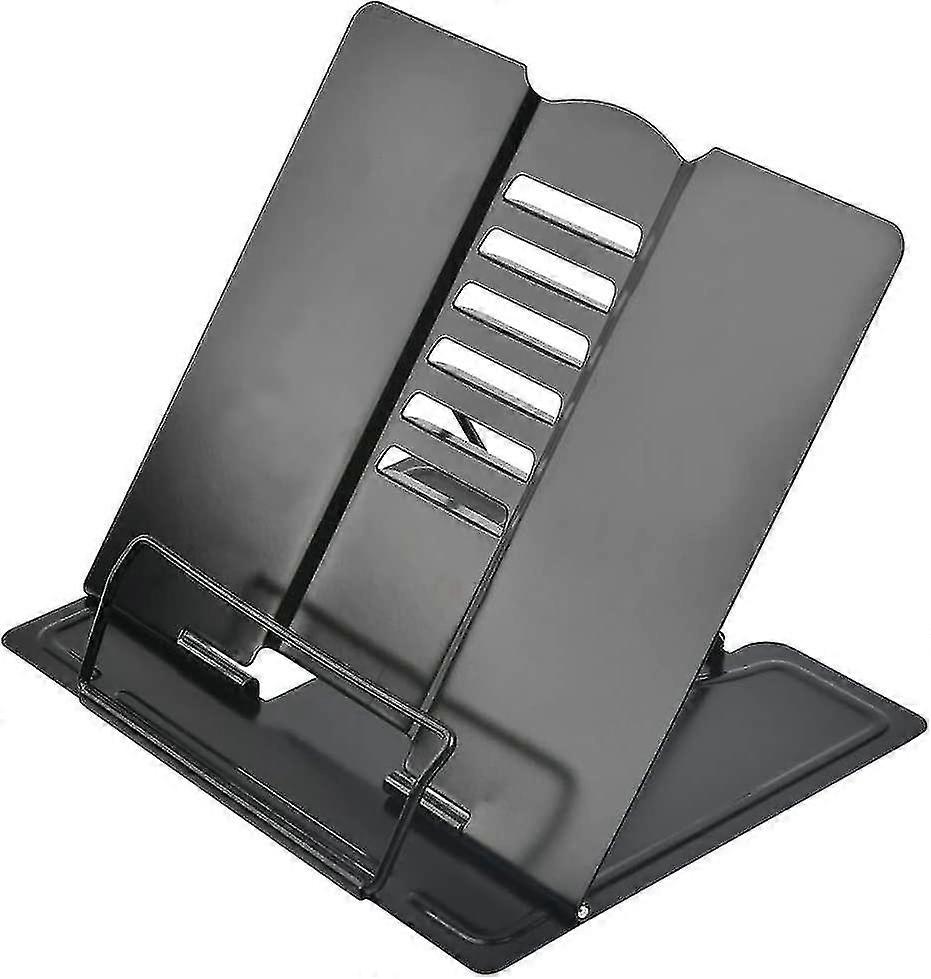 Foldable And Adjustable Metal Book Shelf Reading Stand Stand For Ipad, Tablet, Recipes, Desk, 6 Angle Adjustable 20 * 19cm