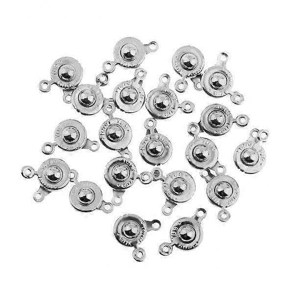 4x20 Sets Snap Fastener Clasp Hooks Connectors For Bracelet Necklace Making