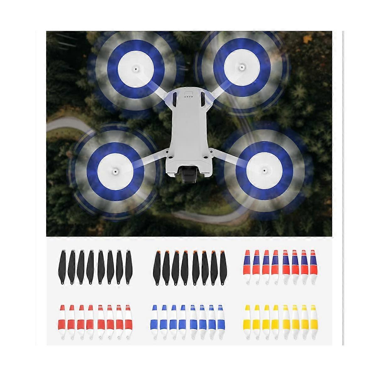 For Mini 3 Propellers Compatible with Mini 3 Pro Drone Replacement Low-Noise Quick-Release Blades A