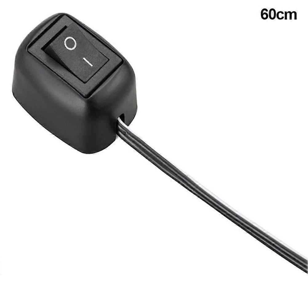 DC 12V Universal Car Switch Paste Type Toggle Switch with Cable 60cm/100cm for Fog Ring Drive Lights Neon Lights On/Off Switch