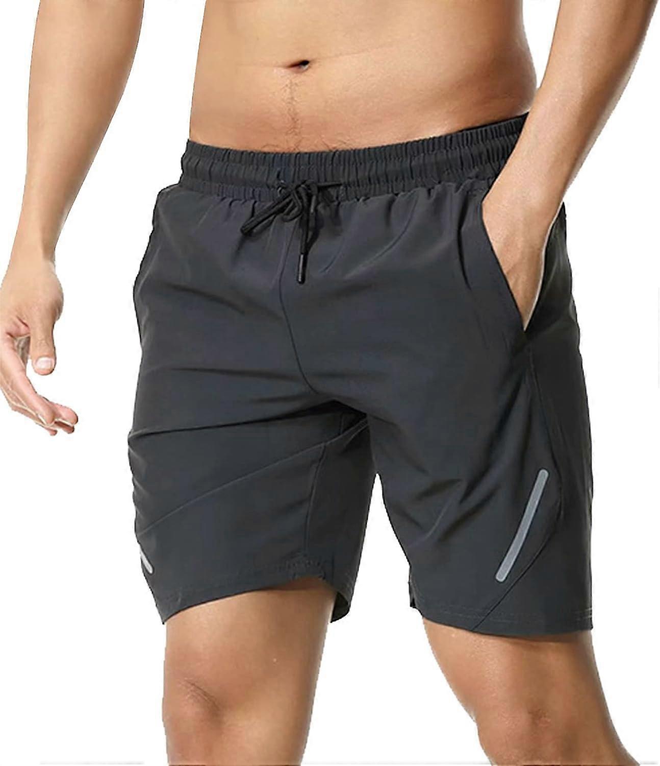 Aiyuego Shorts de course dentraînement pour hommes Sports à séchage rapide léger respirant avec poch