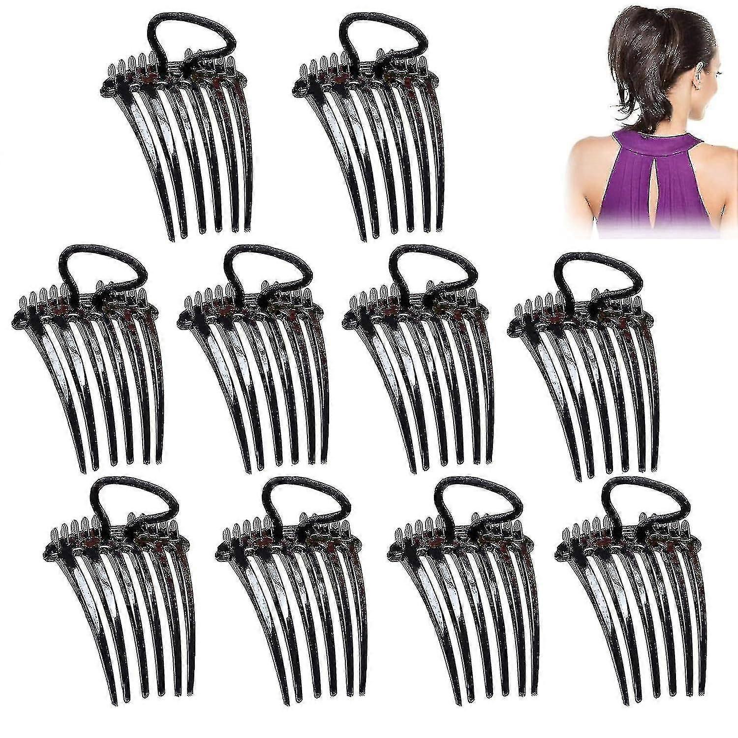 Bandette Comb, Bandette Comb With Elastic Band, Twist It Up Comb, Ponytail Bump It Up Volume Inserts Combs Fluffy Hair Comb