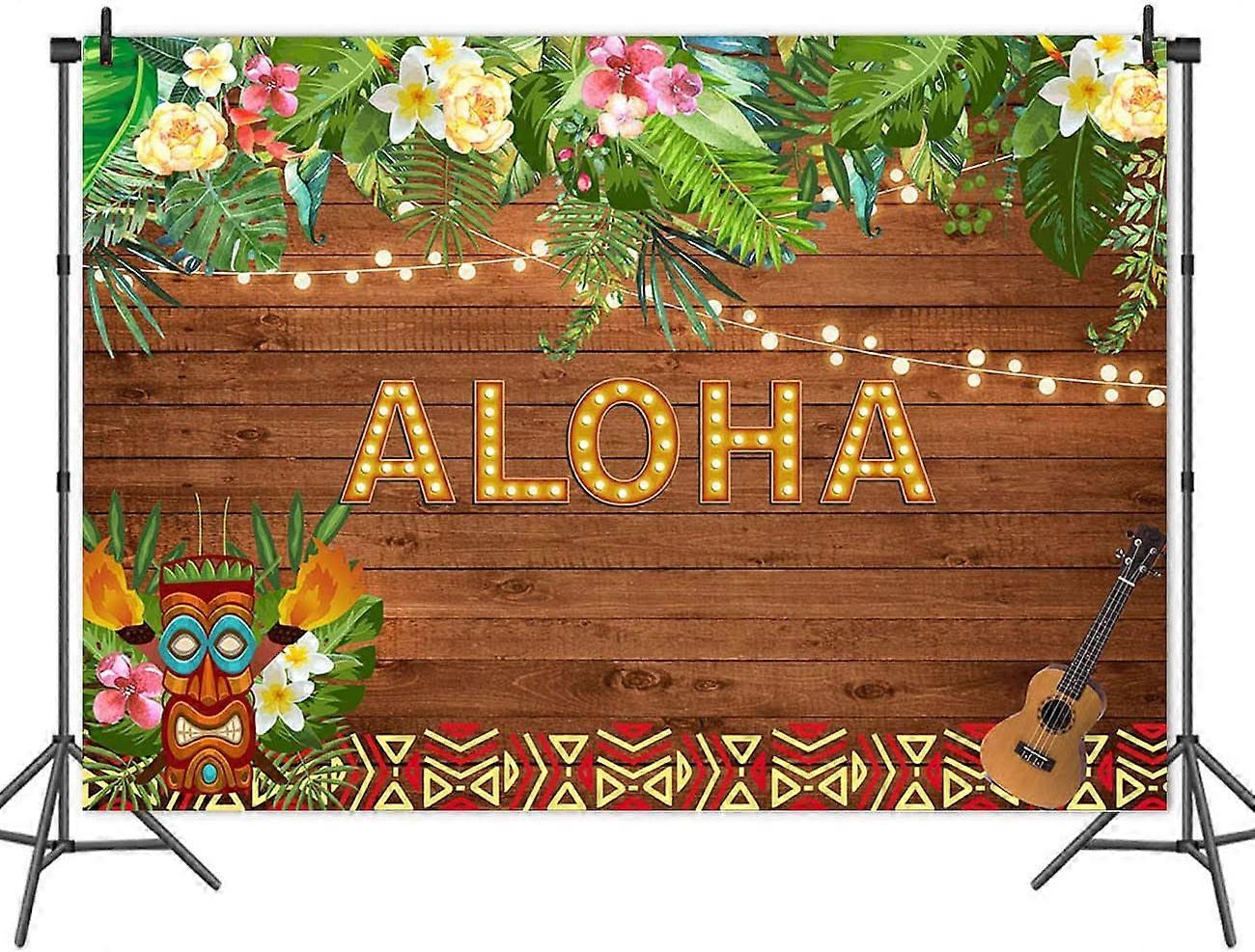 Aloha Floral Pineapple Arch Backdrop For Birthday