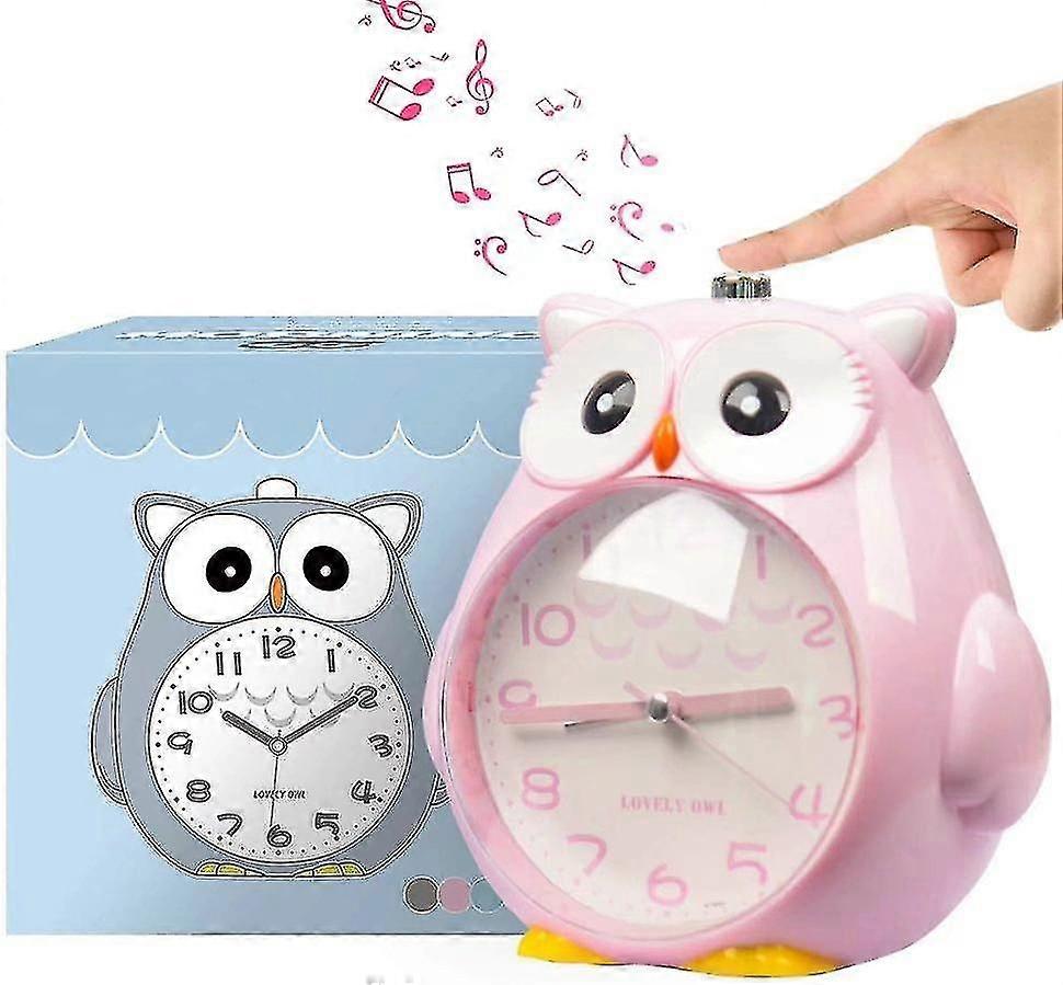 Alarm Clock Children Without Ticking Children's Clock With Night Light, Bedroom Snooze Function Cloc