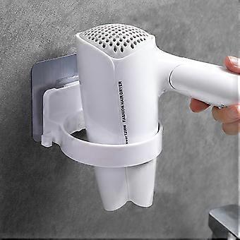 Wall-mounted Hair Dryer Holder Storage Organizer For Hairdryer Shelf ABS Bathroom Shelf Hairdryer Holder Rack High Quality