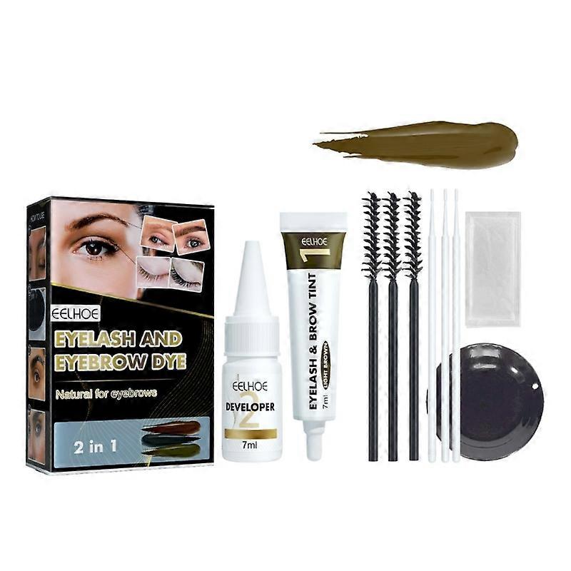 Lash Color Kit Brow Tint Kit Semipermanent Lasting Eyebrow and Eyelash Kit