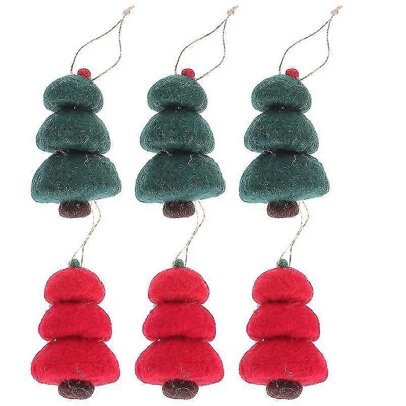 6pcs Mini Wool Felt Pendant