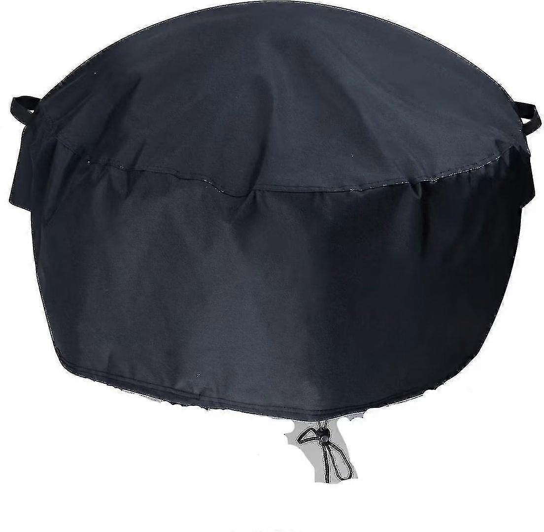 Wuzhou Fire Pit Cover, 85*40cm Round Patio Fire Pit Cover, Fire Pit Cover Waterproof Windproof Anti-uv Fire Pit Cover Xxf