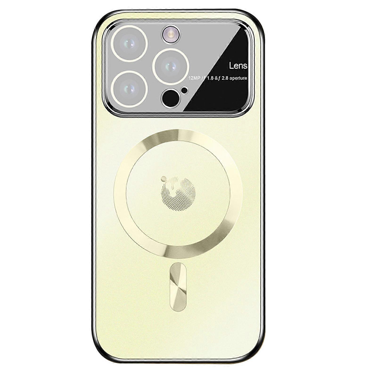 Magnetic for iPhone 15 Pro Max/ 15 Ultra Case Compatible with MaSafe, Camera Lens Protector Scratch Resistant Matte Slim Cover Case