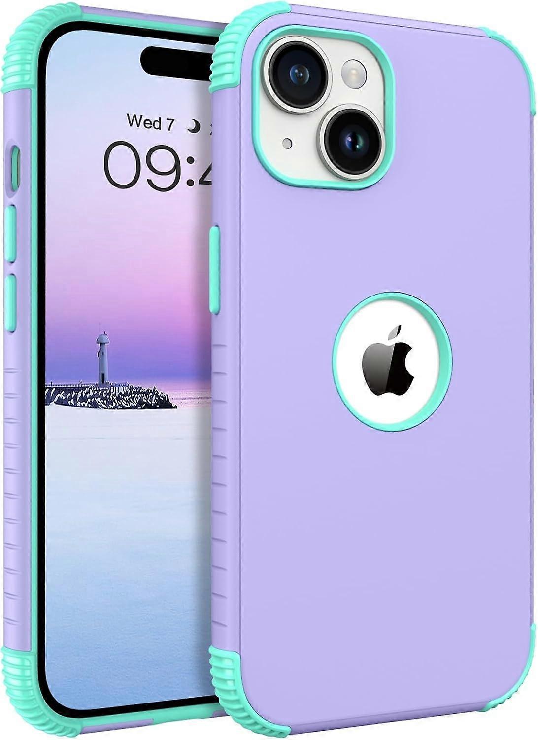 TIANYING لحافظة iPhone 15 ، جراب هاتف iPhone 15 ، شديد التحمل 2 في 1 حماية من الصدمات لكامل الجسم هجين صلب PC الوفير الفتيات النساء الرجال كوف