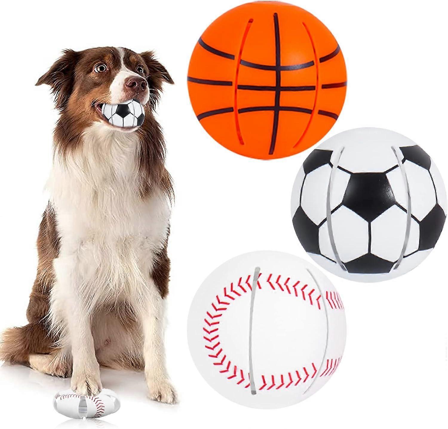 Pet Toy Flying Saucer Ball, 3pcs Durable and Waterproof Flying Saucer Ball For Dogs, Decompression Deformation Flying Saucer Ball Dog Toy