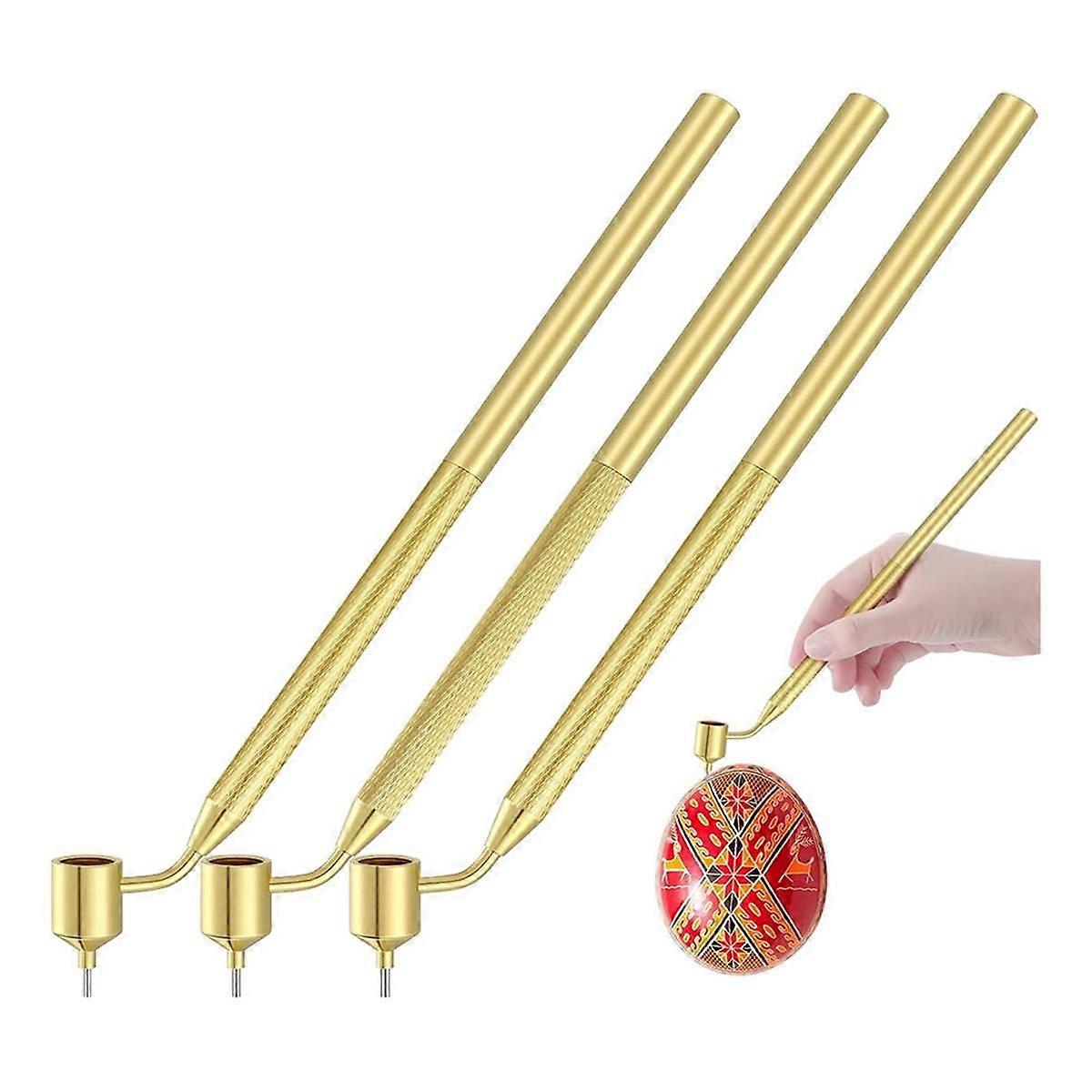 3 db-os Pysanka forró viaszos rajztoll készlet dekoratív művészethez húsvéti tojásokhoz Pysanky Supplies
