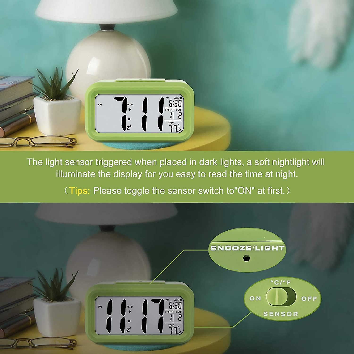 Sveglia Per Bambini, Sveglia Digitale Per Bambini Con Luce Notturna Modalita Snooze Visualizzazione Della Data Capacita Della Batteria 1800 Mah 95014314