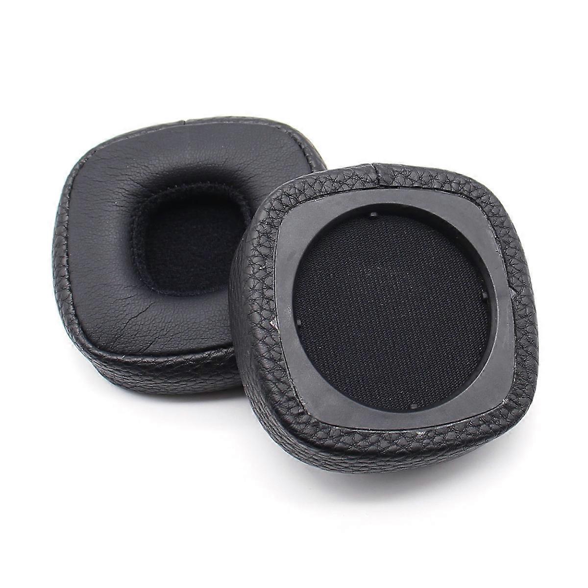Protein Leather Replacement Ear Pads for MARSHALL MAJOR III/BLUETOOTH 3.0 - Black