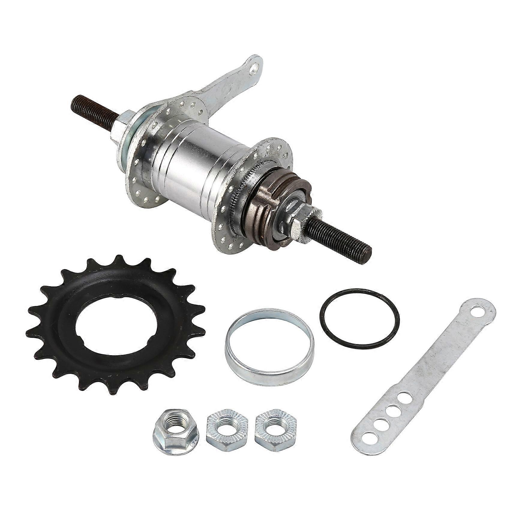 32 Hole Reversing Backwards Brake Fixed Gear Bike Rear Hub Aluminum Alloy Bicycle Bike Coaster Brak