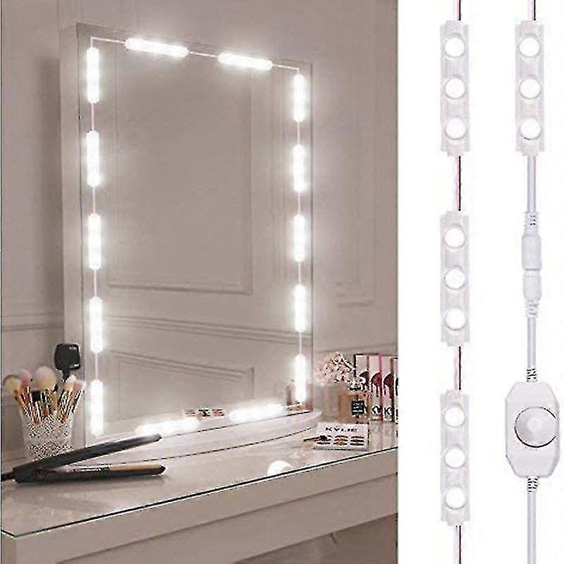 Sunrain Led Spiegellicht, dimmbare Spiegelbeleuchtung, Länge Make-up Licht, Cool White Led Make-up Spiegel Kit