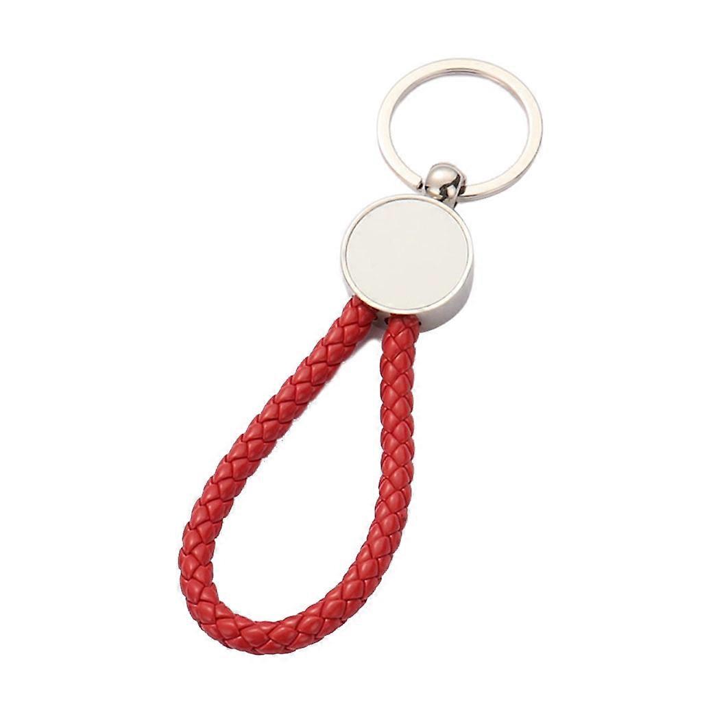Sublimation Blank DIY Keychain with Metal Key Ring Heat Transfer Keychain
