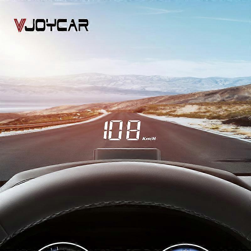 Vjoycar VH60 Car Head Up Display HUD Gauge Auto Display with Phone Number Plate Overspeed Alarm Windshield Projector RPM PK A100