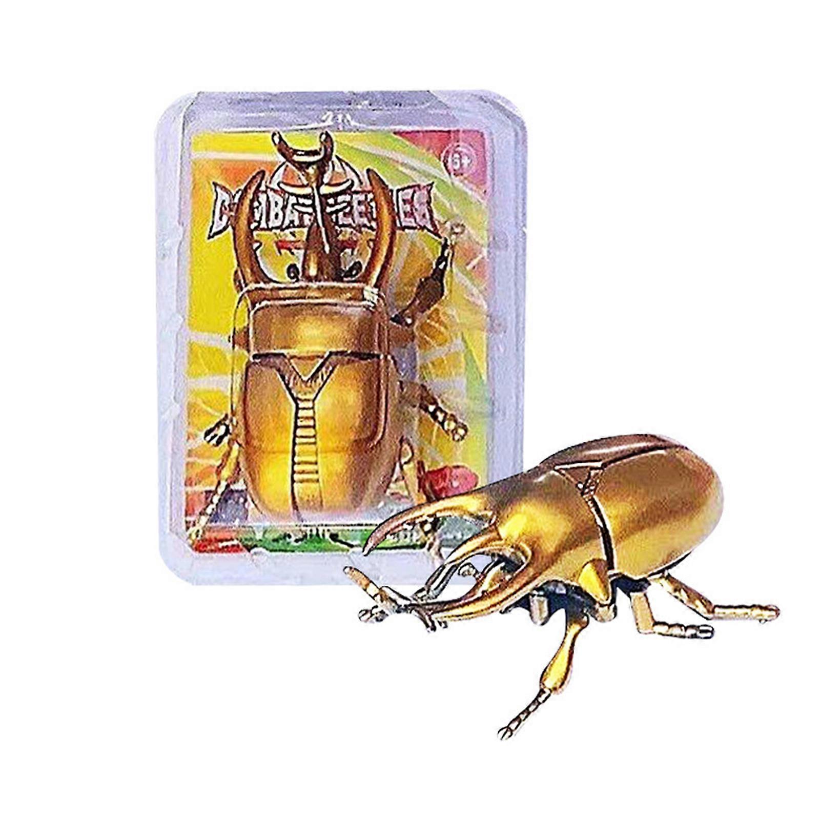 Wind Up Beetle Toys Classic Clockwork Realistic Insect Figures Beetle Model Toy,Promotion