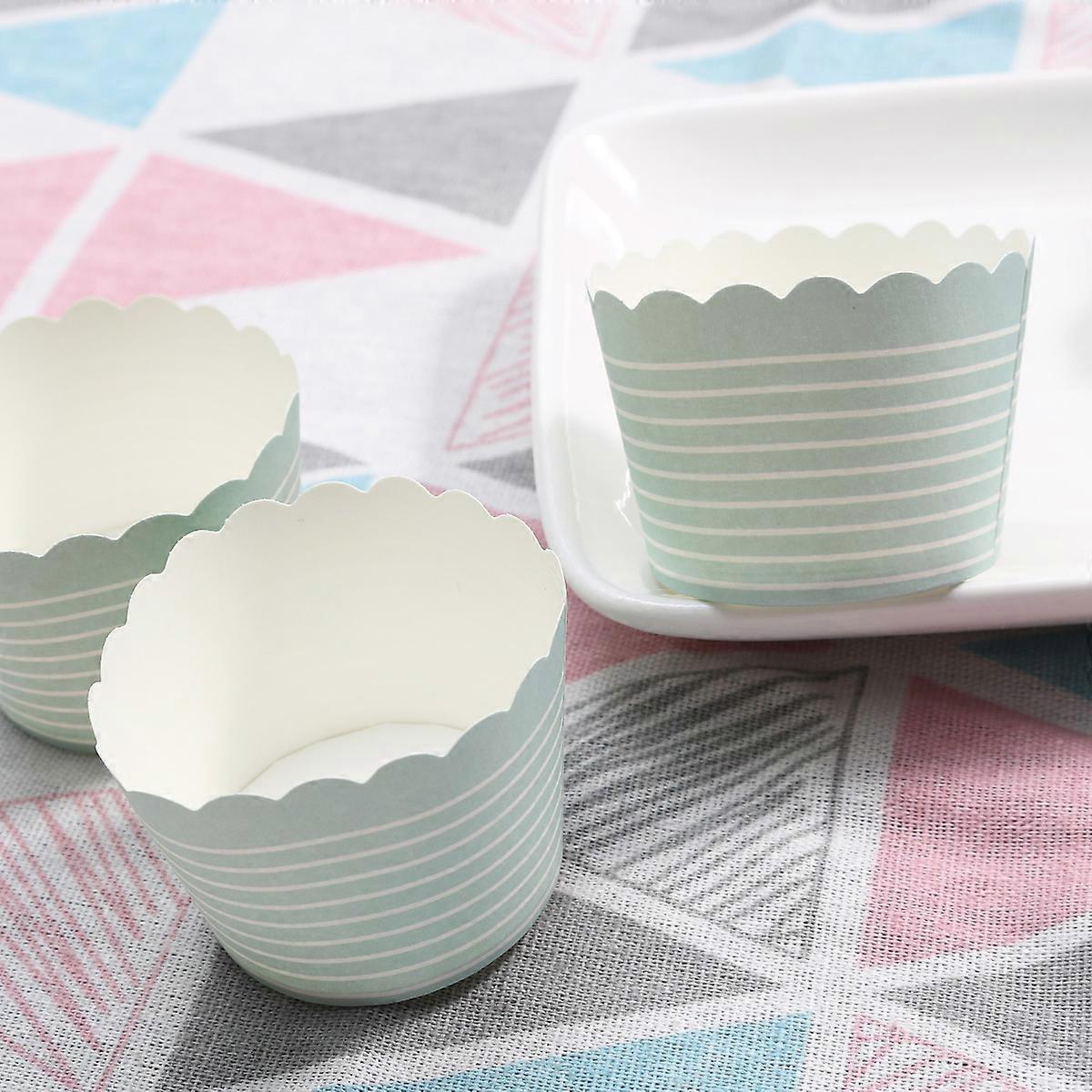 50 PCS Cupcake Boxes Muffin Wrapper Muffin Case Paper Cupcake Bowls Mini Cake Cups