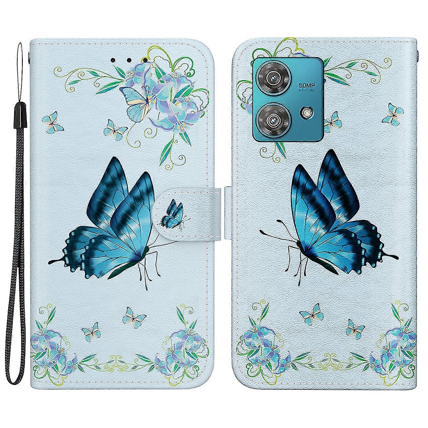 For Motorola Edge 40 Neo 5g Case Pattern Printing Pu Leather Phone Cover