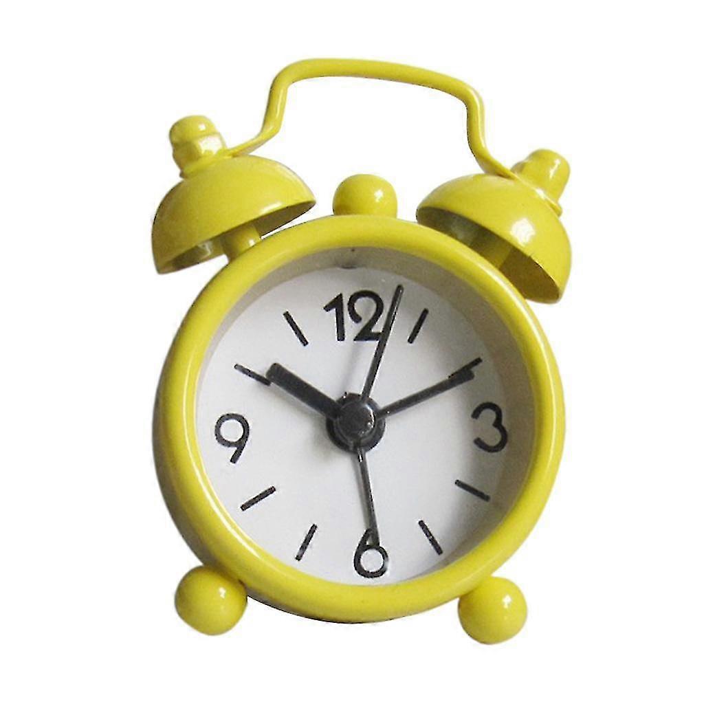 مصغرة جميل التناظرية التوأم بيل المنبه لغرفة نوم الطفل الديكور الأبيض