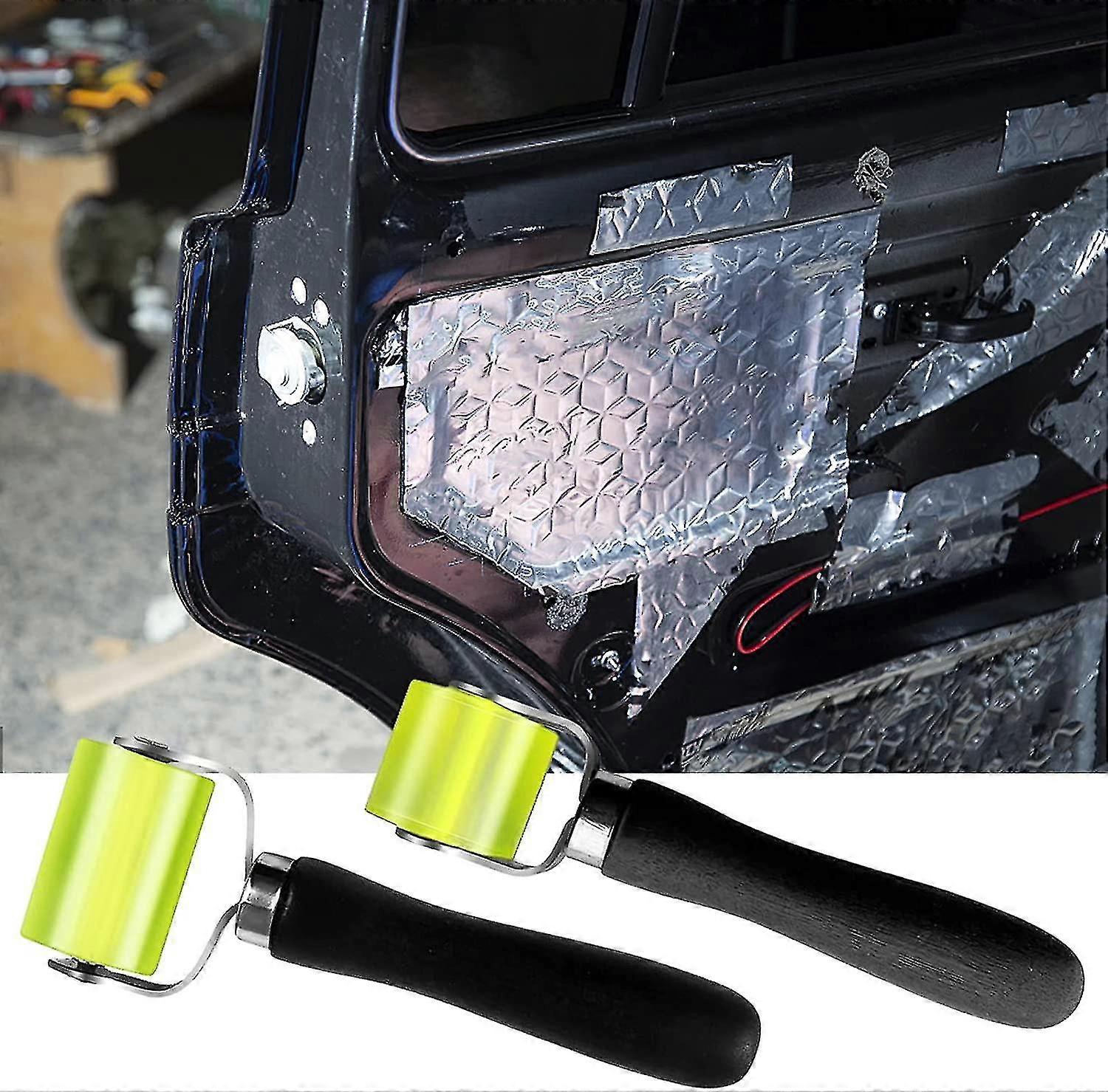 2pcs Car Sound Deadening Rolling Auto Noise Roller Car Sound Deadener Application Installation Tool Rolling Wheel