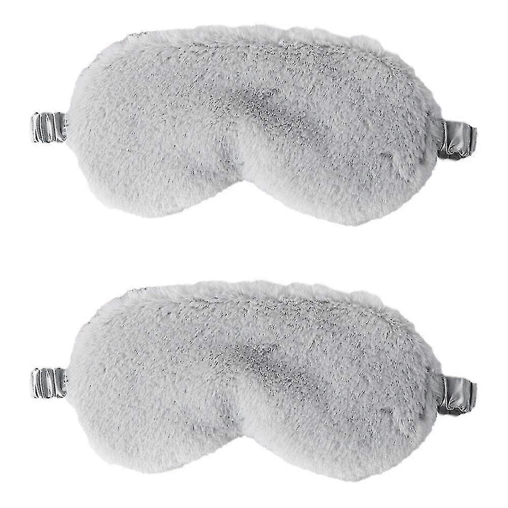 Plush Eye Mask Autumn And Winter Comfortable Skin-friendly Artificial Silk Eye Mask Shading Sleep