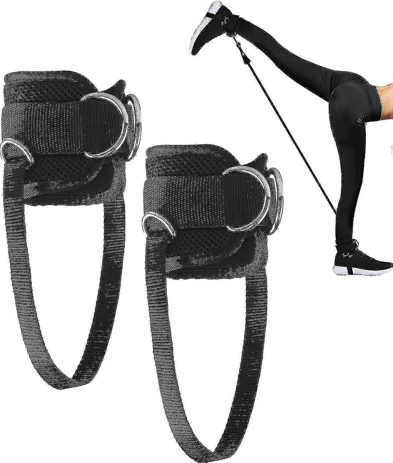 Ankle Straps For Cable Machine 1 Pair Adjustable Leg Workout Strap For Kickbacks,glute Workouts