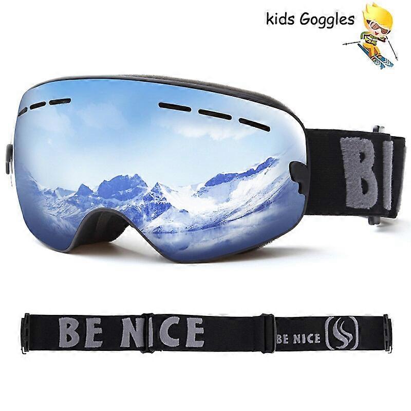 Laskettelulasit UV400 Huurtumista estävät lumilautailulasit Kaksoislinssit Lumilasit Hiihtomaski Talvi Lapset Hiihtolasit Silmälasit Lapset