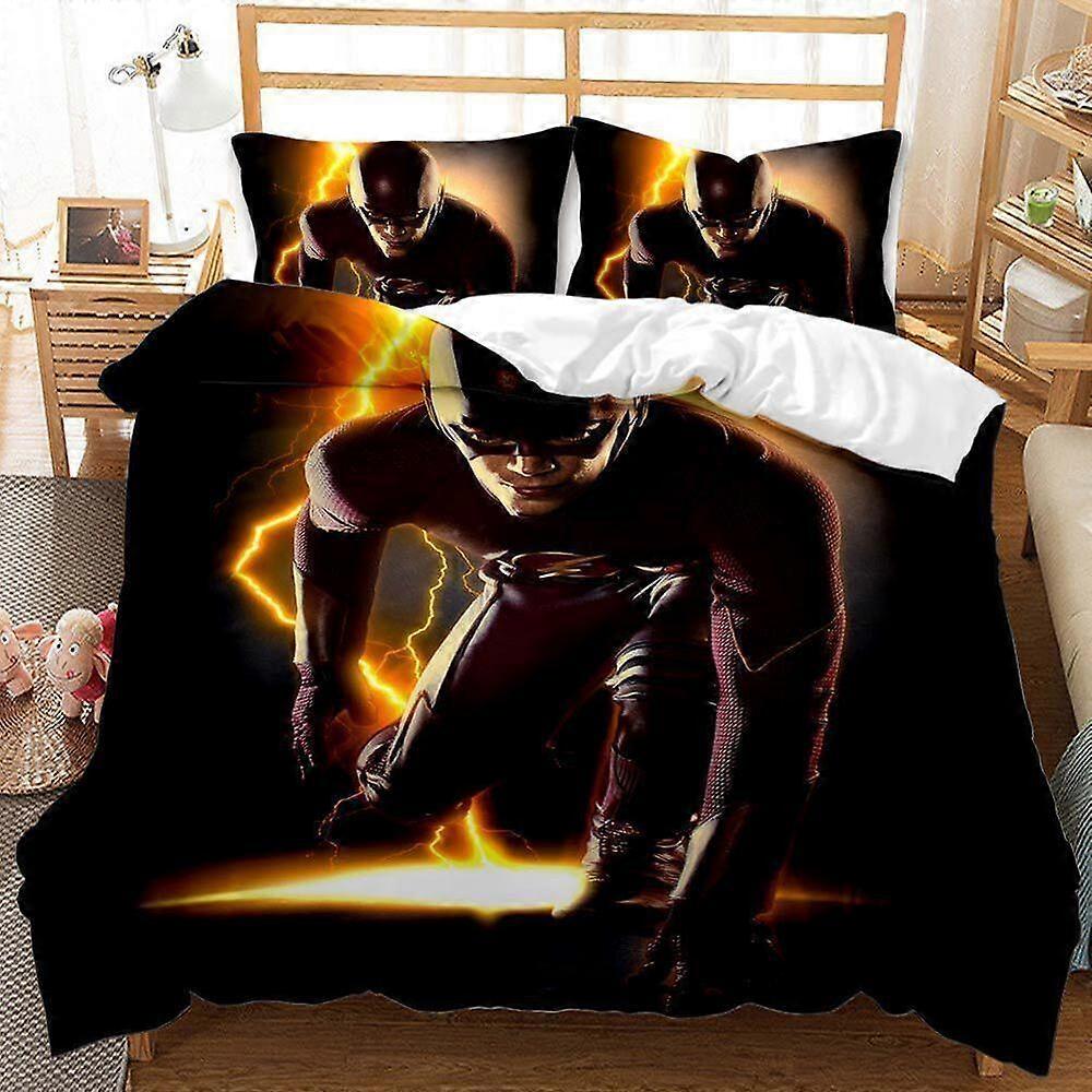 a1355 Bed Sheets Spider-Man Blue Red White Stripes  Quilt Duvet Cover Set Pillowcase Bed Linen3-Piece Bedding Set (1 Duvet Cover + 2 Pillow Shams) Tm1