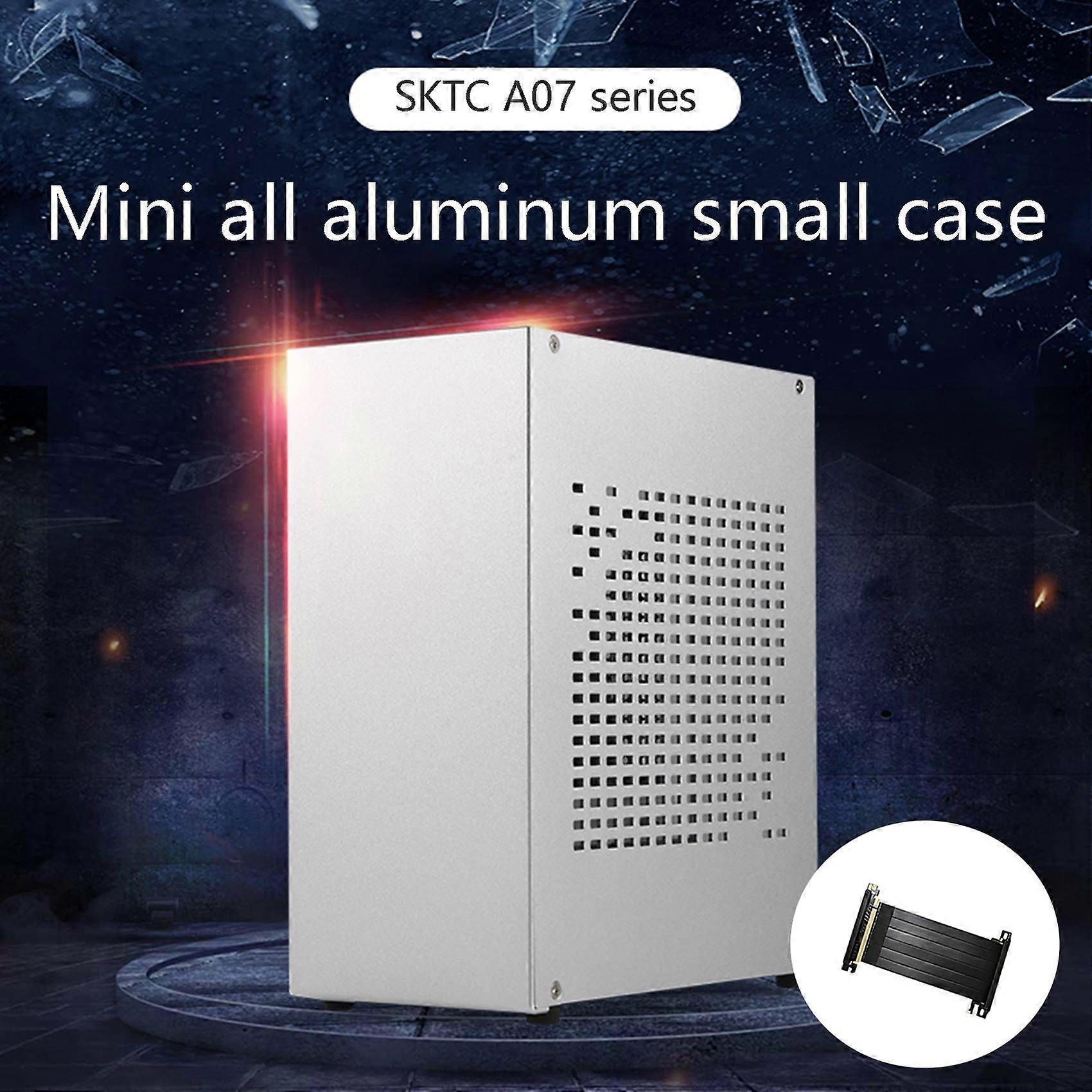 A07 Obudowa komputera Mini ITX Obudowa hosta HTPC Obudowa USB3.0 ITX z przedłużaczem karty graficznej (B)