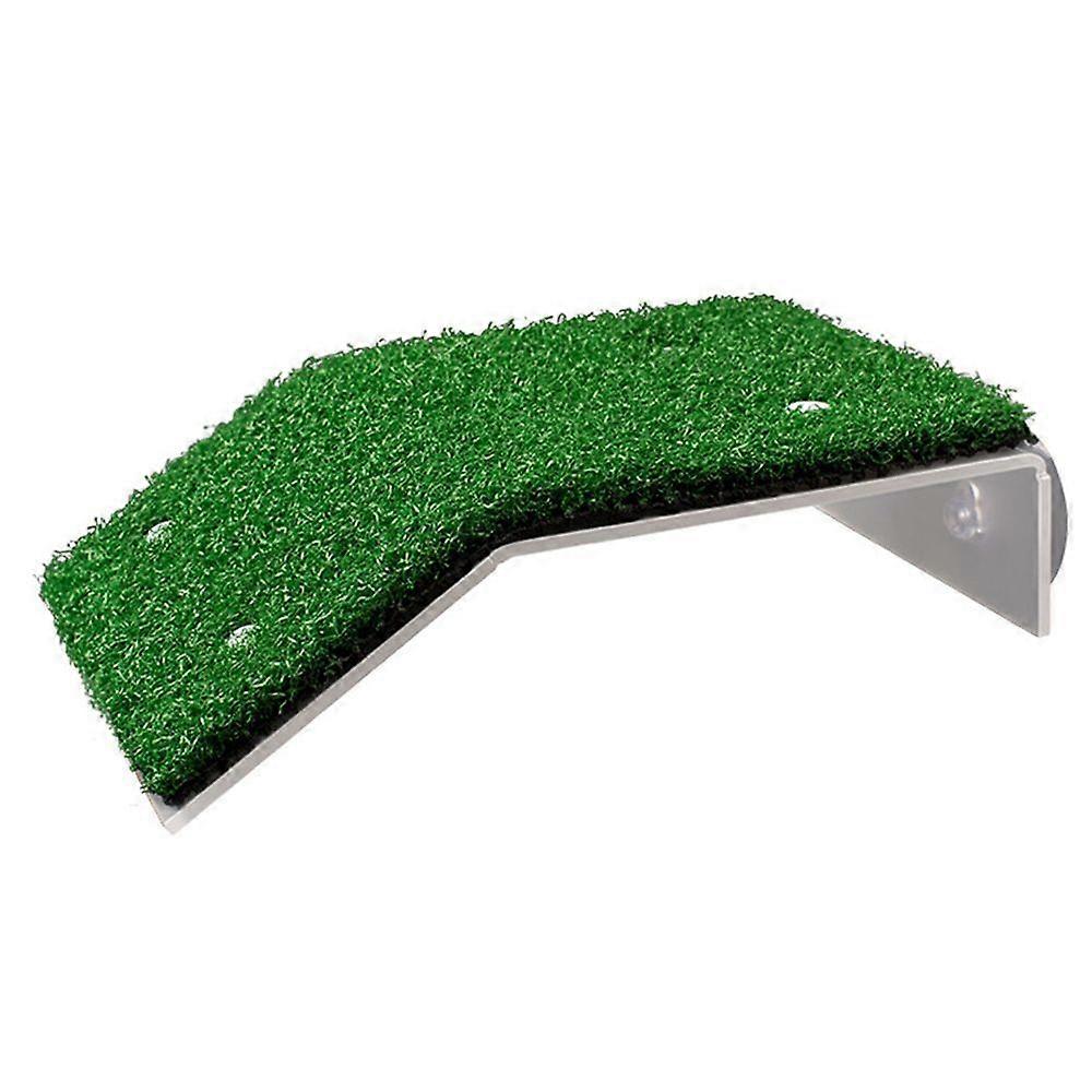 Lawn Turtle Basking Platform Turtle Resting Basking Platform, Simulation Grass Turtle Ramp for Turtle Tank, for Small Reptile Frog Terrapin (Large)