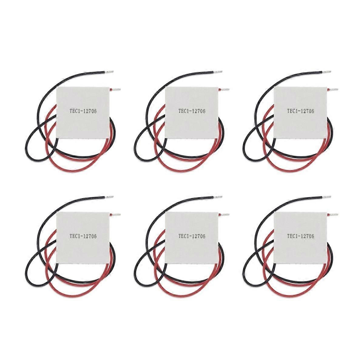 6PCS TEC1-12706 Thermoelectric Cooler Peltier Elemente DIY Semiconductor Refrigeration for Cooling