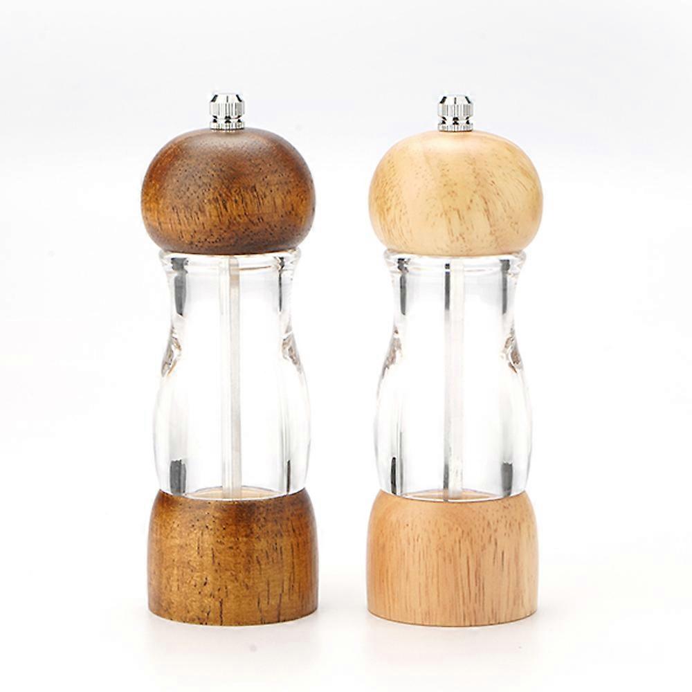 Adjustable and Refillable Salt and Pepper Grinder Set for Kitchen Use