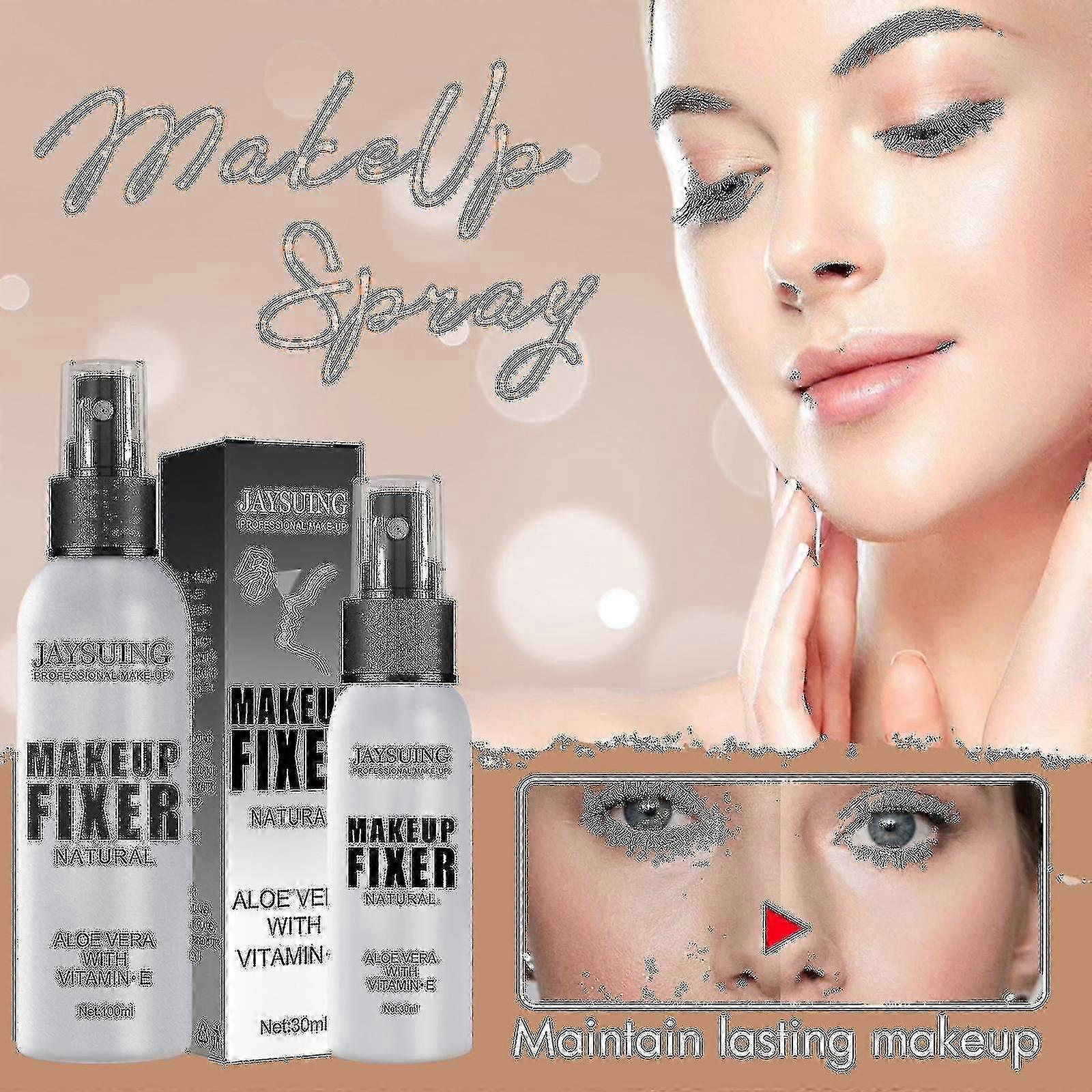 Jaysuing Makeup Setting Spray Waterproof Non-standing Makeup Setting Spray Long Lasting Makeup Setting Natural Matte Refreshing Spray